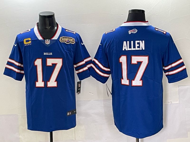 Men 2025 Buffalo Bills #17 Allen Blue Nike Limited NFL Jersey 004